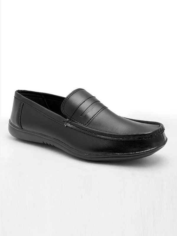 Formal Shoes with Stripe for Men-Black